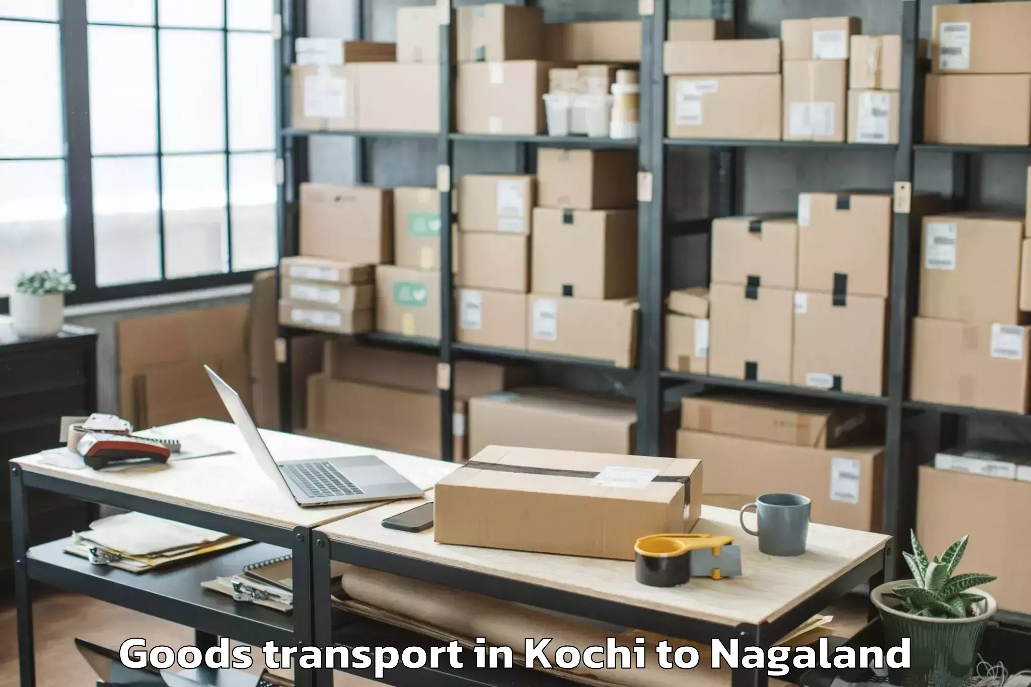 Book Kochi to Nsong Goods Transport